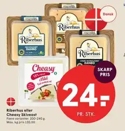 SPAR Riberhus eller Cheasy Skiveost tilbud