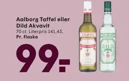 SPAR Aalborg Taffel eller Dild Akvavit tilbud