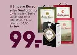 SPAR Il Sincero Rosso eller Santa Luna tilbud