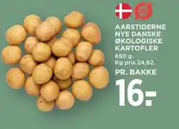 MENY AARSTIDERNE NYE DANSKE ØKOLOGISKE KARTOFLER tilbud