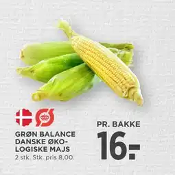 MENY GRØN BALANCE DANSKE ØKOLOGISKE MAJS tilbud