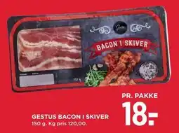 MENY GESTUS BACON I SKIVER tilbud
