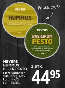 MENY MEYERS HUMMUS ELLER PESTO tilbud