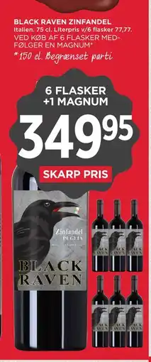 MENY BLACK RAVEN ZINFANDEL tilbud