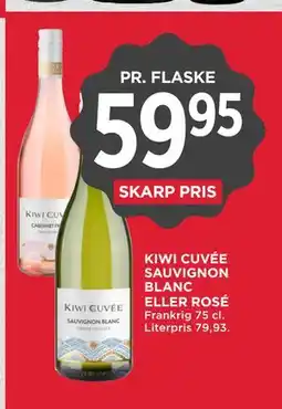 MENY KIWI CUVÉE SAUVIGNON BLANC ELLER ROSÉ tilbud