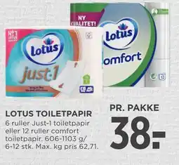 MENY LOTUS TOILETPAPIR tilbud