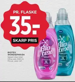 MENY BIOTEX WONDERWASH tilbud