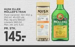 MENY HUSK ELLER MÖLLER’S TRAN tilbud