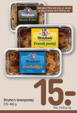 REMA 1000 Stryhn's leverpostej tilbud