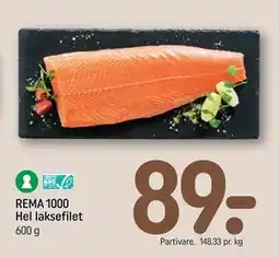 REMA 1000 REMA 1000 Hel laksefilet tilbud