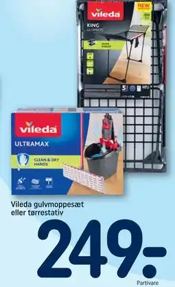 REMA 1000 Vileda gulvmoppesæt eller tørrestativ tilbud