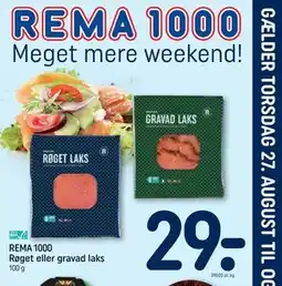 REMA 1000 REMA 1000 Røget eller gravad laks tilbud