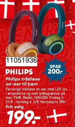 Bilka Philips trådløse on-ear til børn tilbud