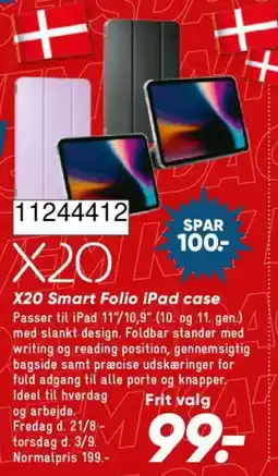 Bilka X20 Smart Folio iPad case tilbud