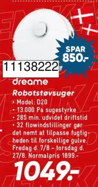 Dreame robotstøvsuger