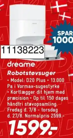 Bilka dreame Robotstøvsuger tilbud