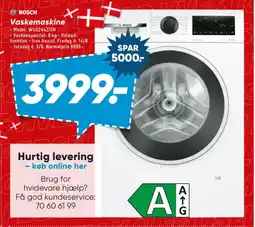 Bilka Bosch Vaskemaskine tilbud