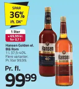 Fleggaard Hansen Rom (Golden / Blå) tilbud