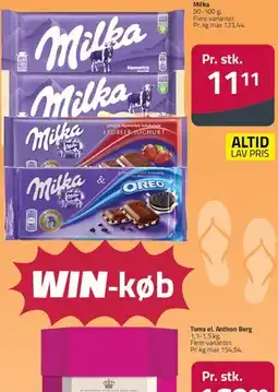 Fleggaard Milka (chokoladeplader) tilbud