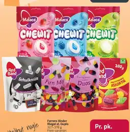 Fleggaard Red Band / Malaco Chewit tilbud