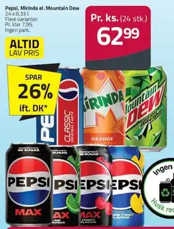 Fleggaard Pepsi, Mirinda el. Mountain Dew tilbud