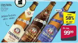 Fleggaard Erdinger Weissbier / Dunkel / Alkoholfri (flasker) tilbud