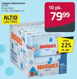 Fleggaard Huggies vådservietter / Huggies Pure tilbud