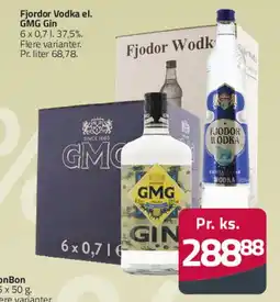 Fleggaard Fjodor Vodka el. GMG Gin tilbud