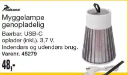 Harald Nyborg nakano myggelampe genopladelig tilbud