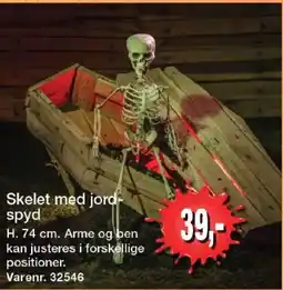 Harald Nyborg Skelet med jord-spyd tilbud
