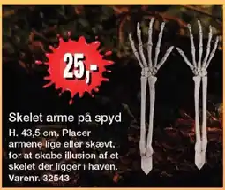Harald Nyborg Skelet arme på spyd tilbud