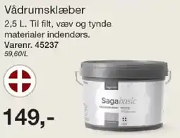 Harald Nyborg Saga basic vådrumsklæber tilbud