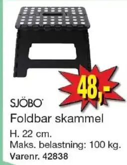 Harald Nyborg Sjöbo foldbar skammel tilbud