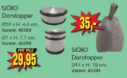 Harald Nyborg Sjöbo dørstopper tilbud