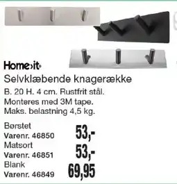 Harald Nyborg Home.it Selvklæbende knagerække tilbud