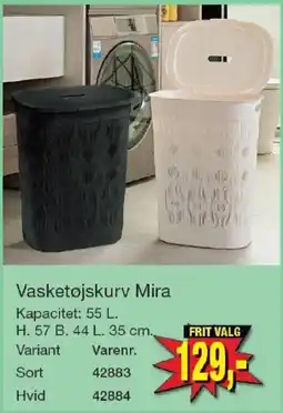 Harald Nyborg Vasketøjskurv Mira tilbud
