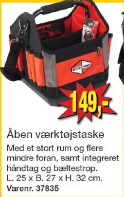 Harald Nyborg Mitsutomo åben værktøjs taske tilbud