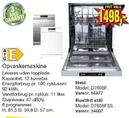 Harald Nyborg Opvaskemaskine tilbud