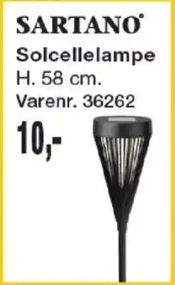 Harald Nyborg Sartano Solcellelampe tilbud