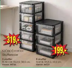 Harald Nyborg Sjöbo storage skuffereoler tilbud