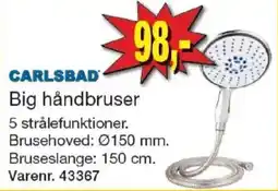 Harald Nyborg Carlsbad big håndbruser tilbud