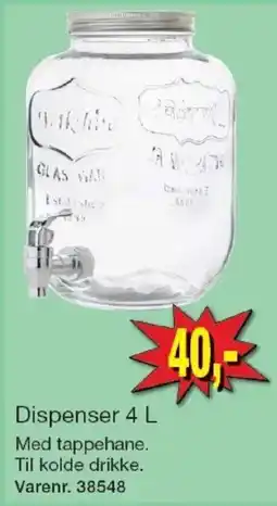 Harald Nyborg Dispenser 4 L tilbud