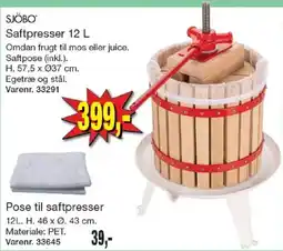 Harald Nyborg Sjöbo Saftpresser 12 L tilbud