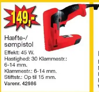 Harald Nyborg Hæfte-/sømpistol tilbud