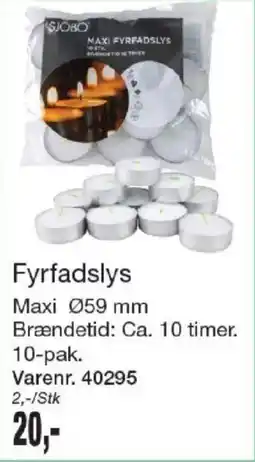 Harald Nyborg Sjobo Fyrfadslys tilbud