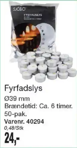 Harald Nyborg Sjobo fyrfadsllys tilbud