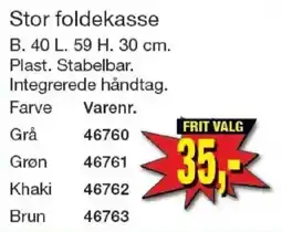Harald Nyborg Stor foldekasse tilbud