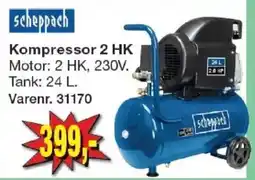 Harald Nyborg scheppach kompressor 2 hk tilbud