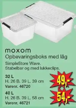 Harald Nyborg moxom Opbevaringsboks med låg tilbud