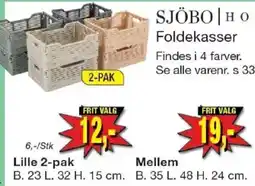 Harald Nyborg Sjöbo foldekasser tilbud